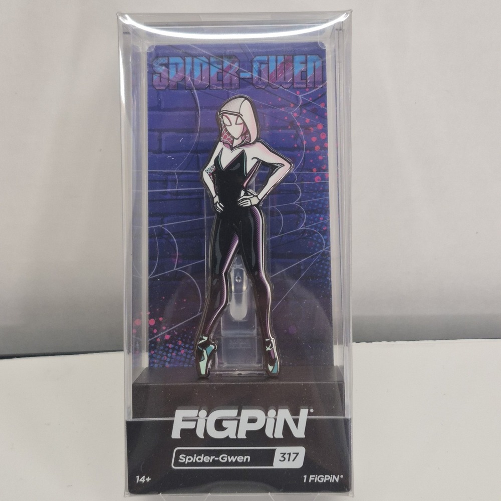 FiGPiN NEW * Spider-Gwen * #317 Spider-Verse Metal Enamel Pin 3-Inch